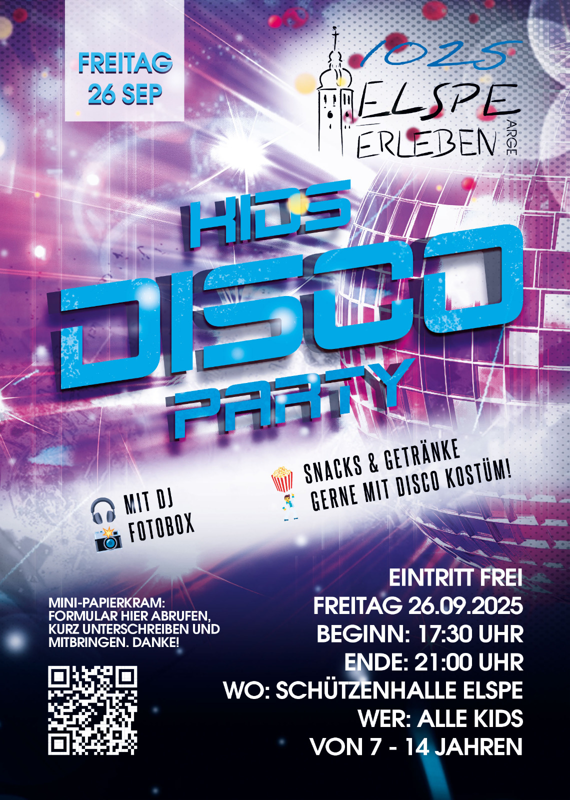 Kinder-Disco zum Jubiläum
