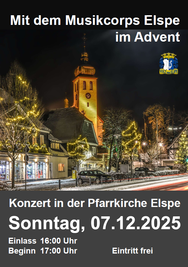 Mit dem Musikcorps Elspe im Advent