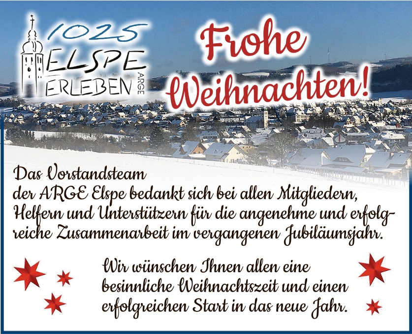 Dankeschön und frohe Weihnachten
